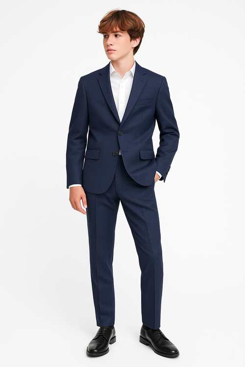 Marc New York Boys Skinny Blue Neat Suit_ W0711-NorthBoys