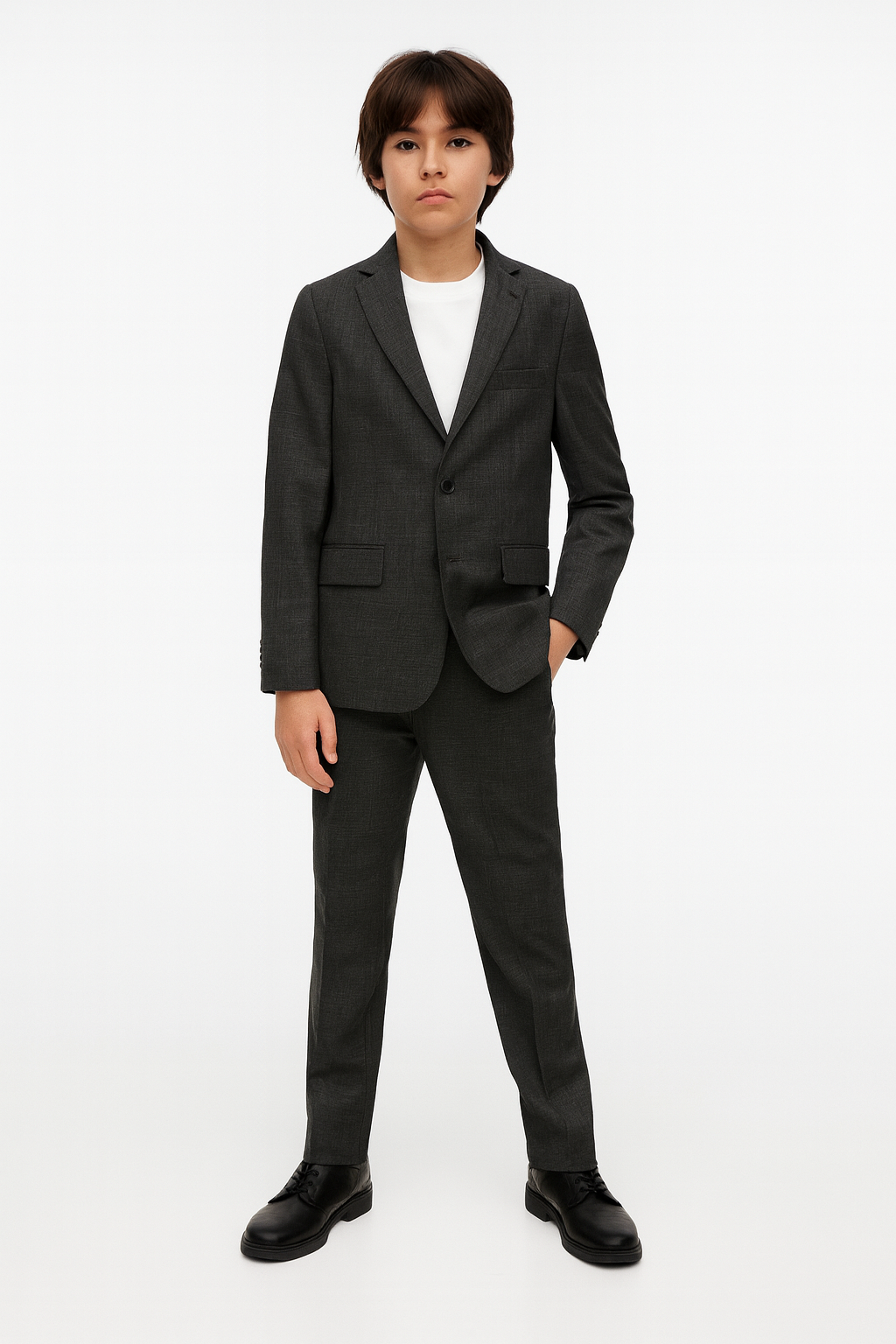 Marc New York Boys Skinny Grey Neat Suit-NorthBoys