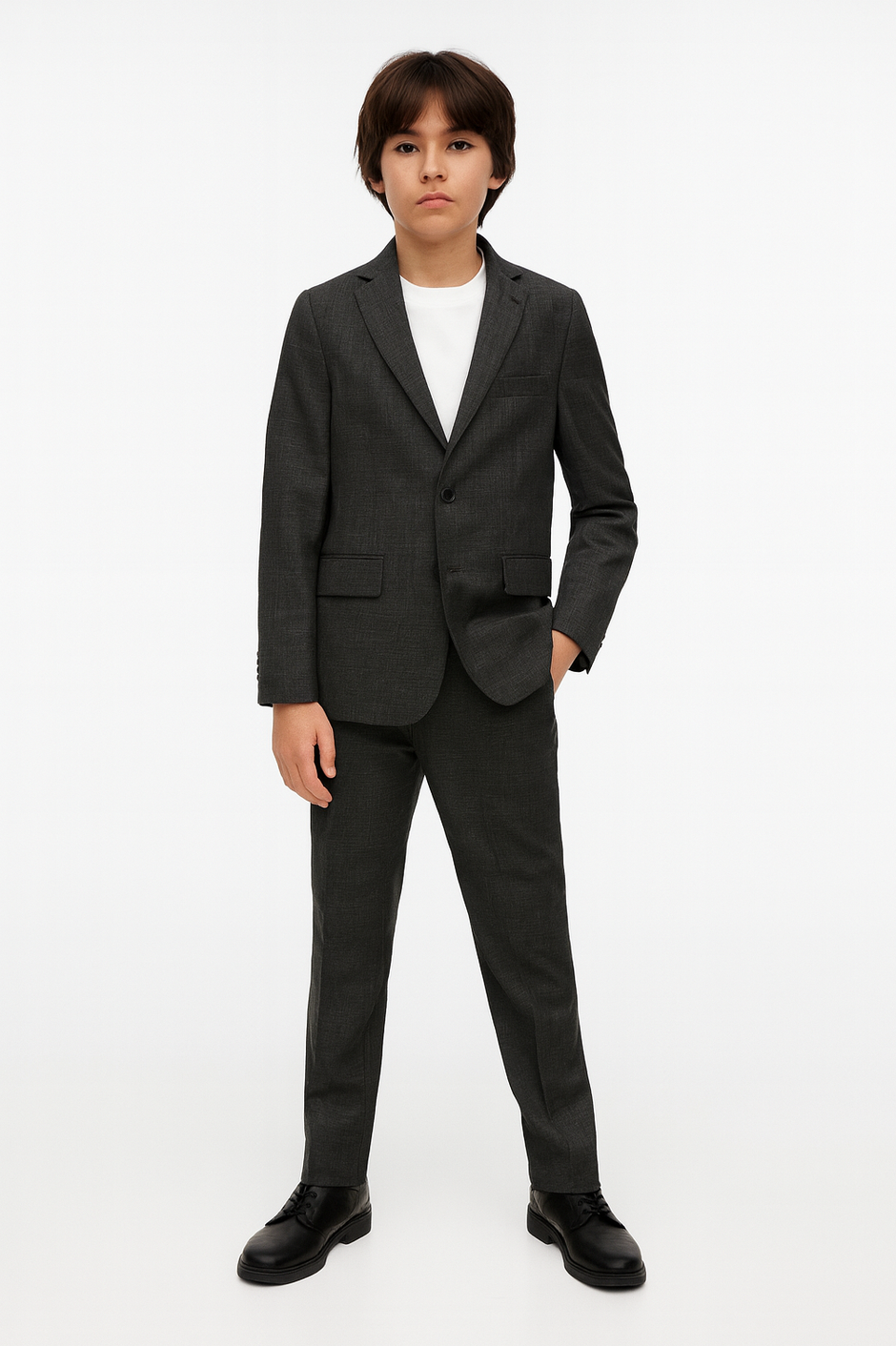 Marc New York Boys Skinny Grey Neat Suit-NorthBoys
