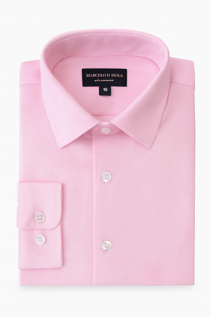 Marchello Boys Twill Pink Dress Shirt_ 50031