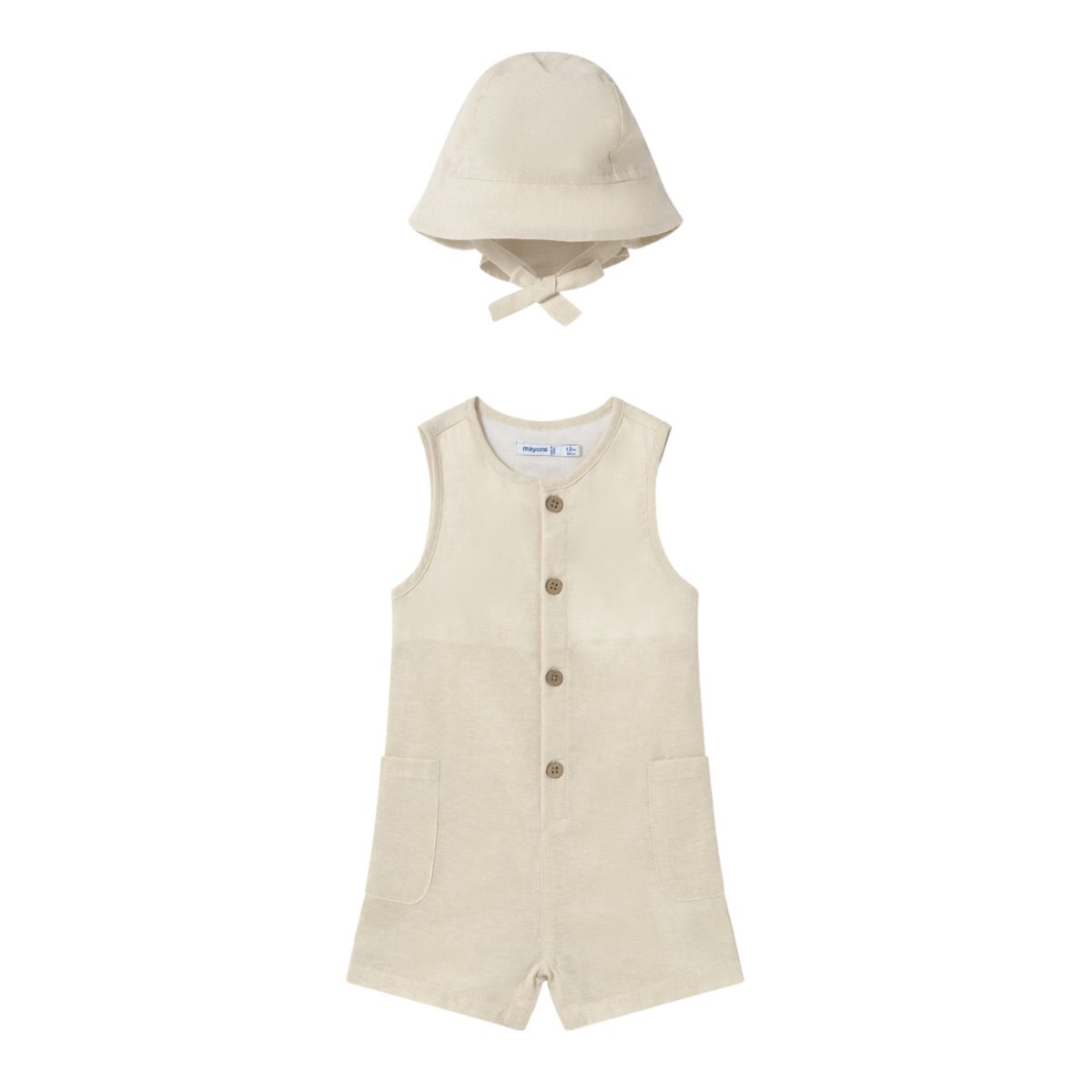 Mayoral Baby Boys Dungaree With Bucket Hat_ 1643 - NorthBoys