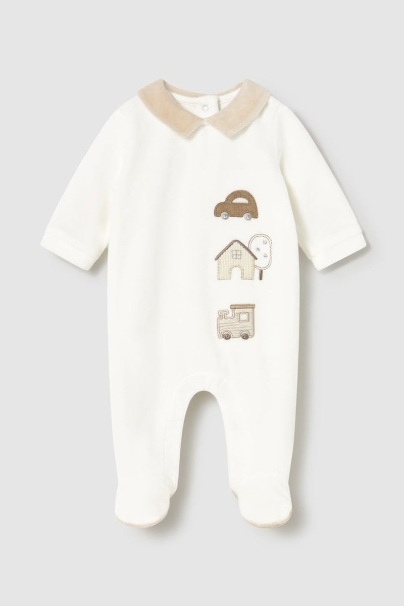 Mayoral Baby Boys Velour Onesie_ 2716 - NorthBoys