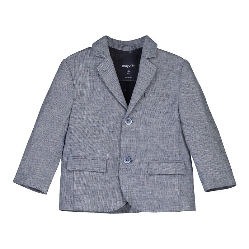 Mayoral Baby Navy Linen Jacket-NorthBoys