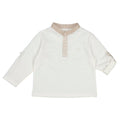 Mayoral Baby White Long Sleeve Mandarin Shirt_ 1034 - 65 - NorthBoys