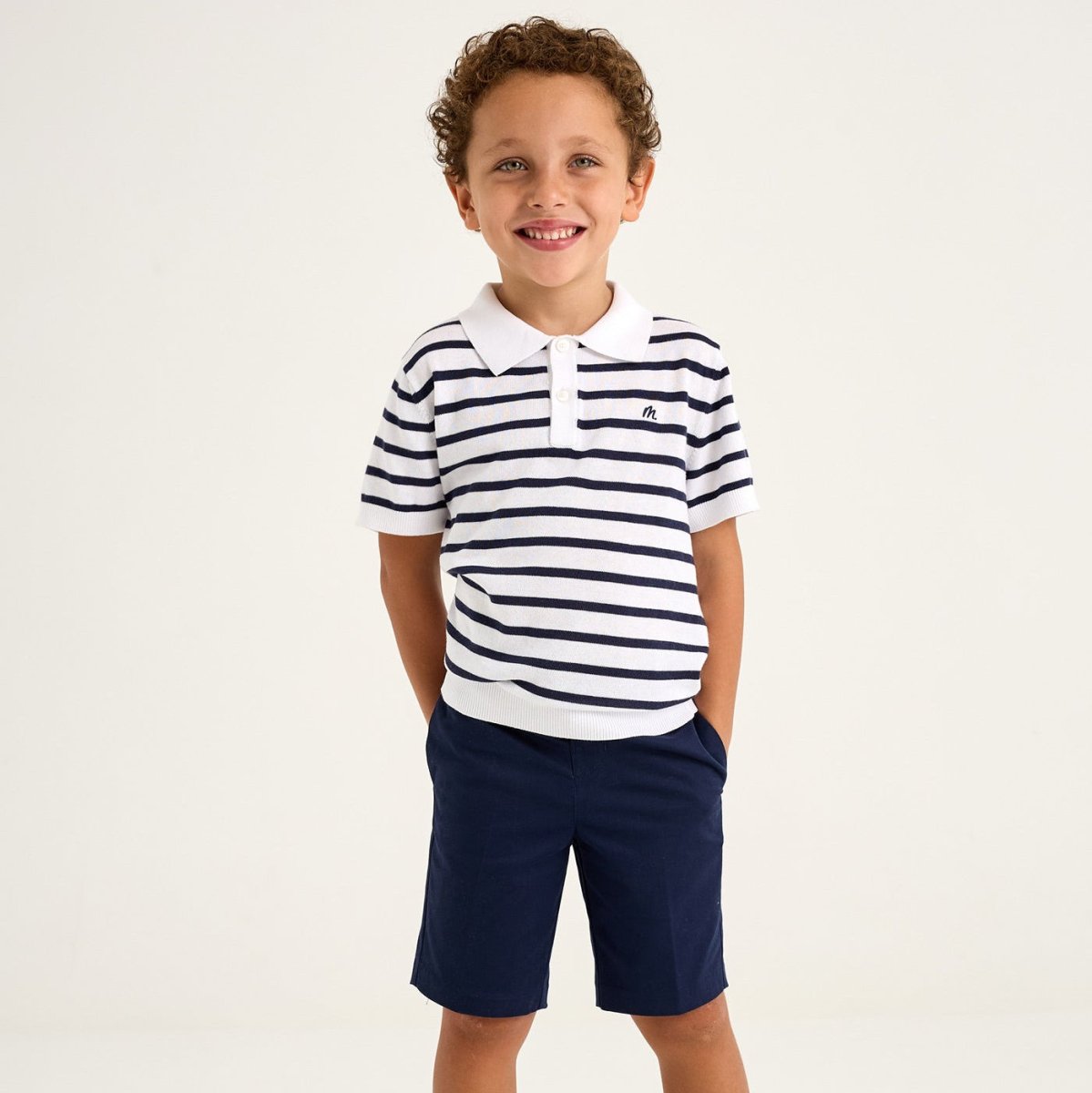 Mayoral Boys Mini Striped Polo_ 3104 - NorthBoys