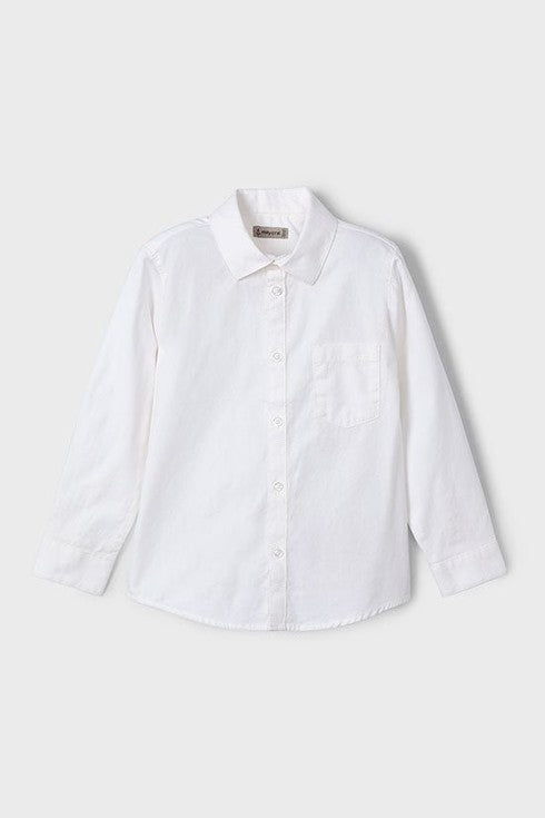 Mayoral Mini Basic Long Sleeve Shirt_ 140 - 34 - NorthBoys