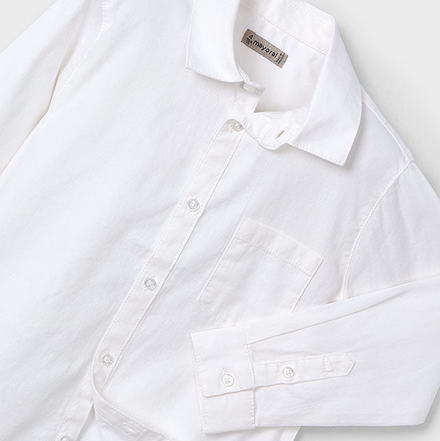 Mayoral Mini Basic Long Sleeve Shirt_ 140 - 34 - NorthBoys