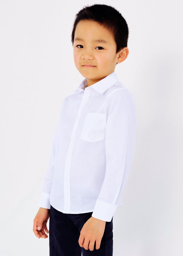 Mayoral Mini Basic Long Sleeve Shirt_ 140 - 34 - NorthBoys