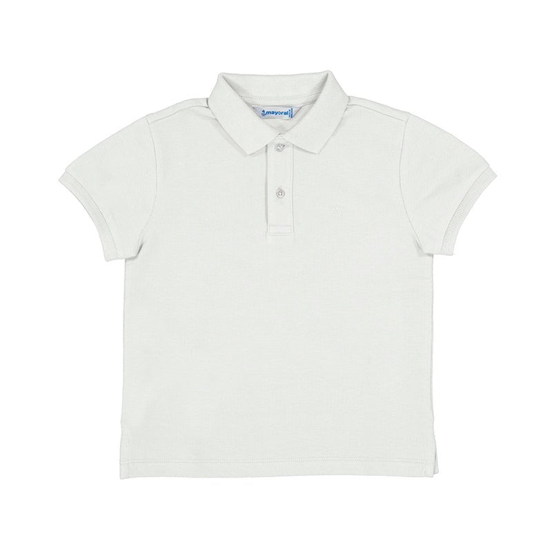 Mayoral Mini Basic White Short Sleeve Polo - NorthBoys