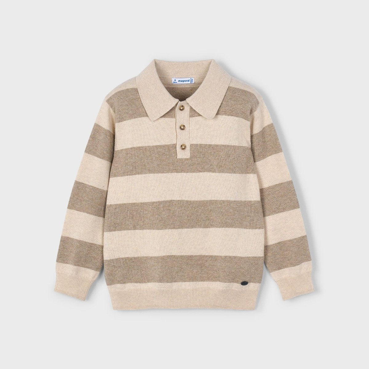 Mayoral Mini Boys Long Sleeve Knit Polo_ 4122 - 024 - NorthBoys