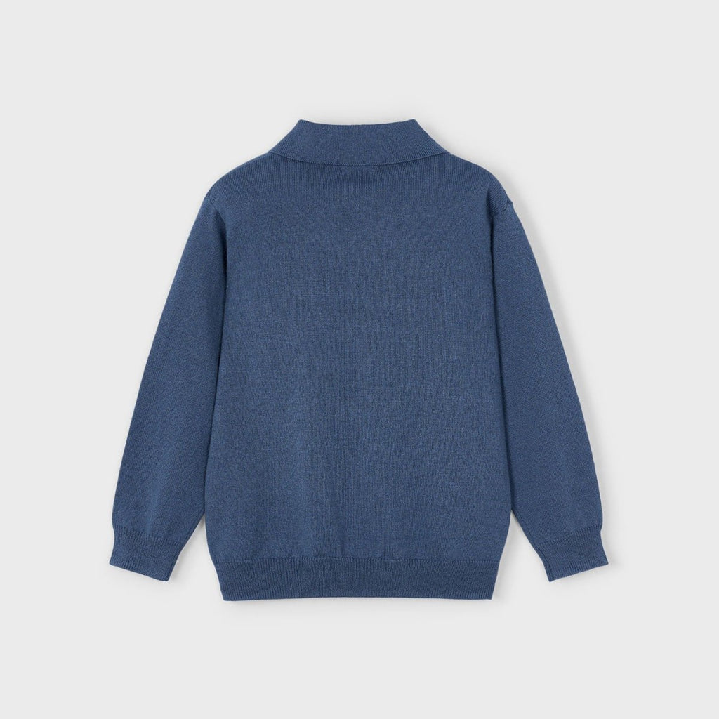 Mayoral Mini Boys Long Sleeve Knit Polo_ 4122 - 025 - NorthBoys