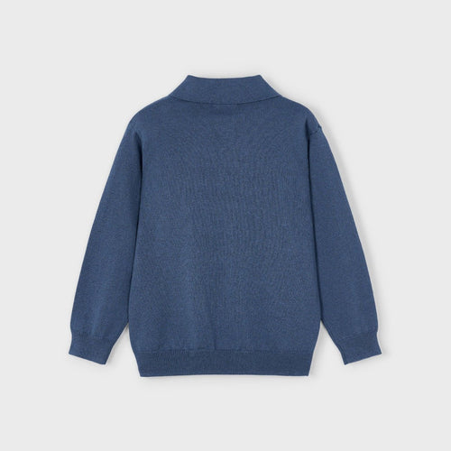 Mayoral Mini Boys Long Sleeve Knit Polo_ 4122 - 025 - NorthBoys