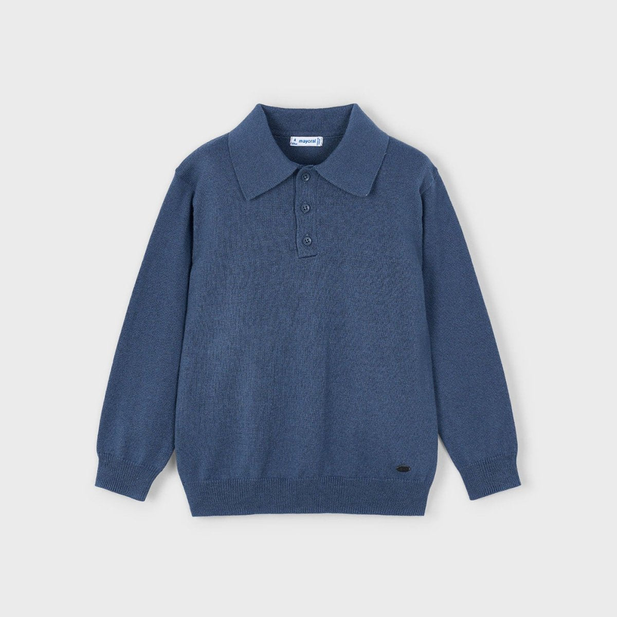 Mayoral Mini Boys Long Sleeve Knit Polo_ 4122 - 025 - NorthBoys