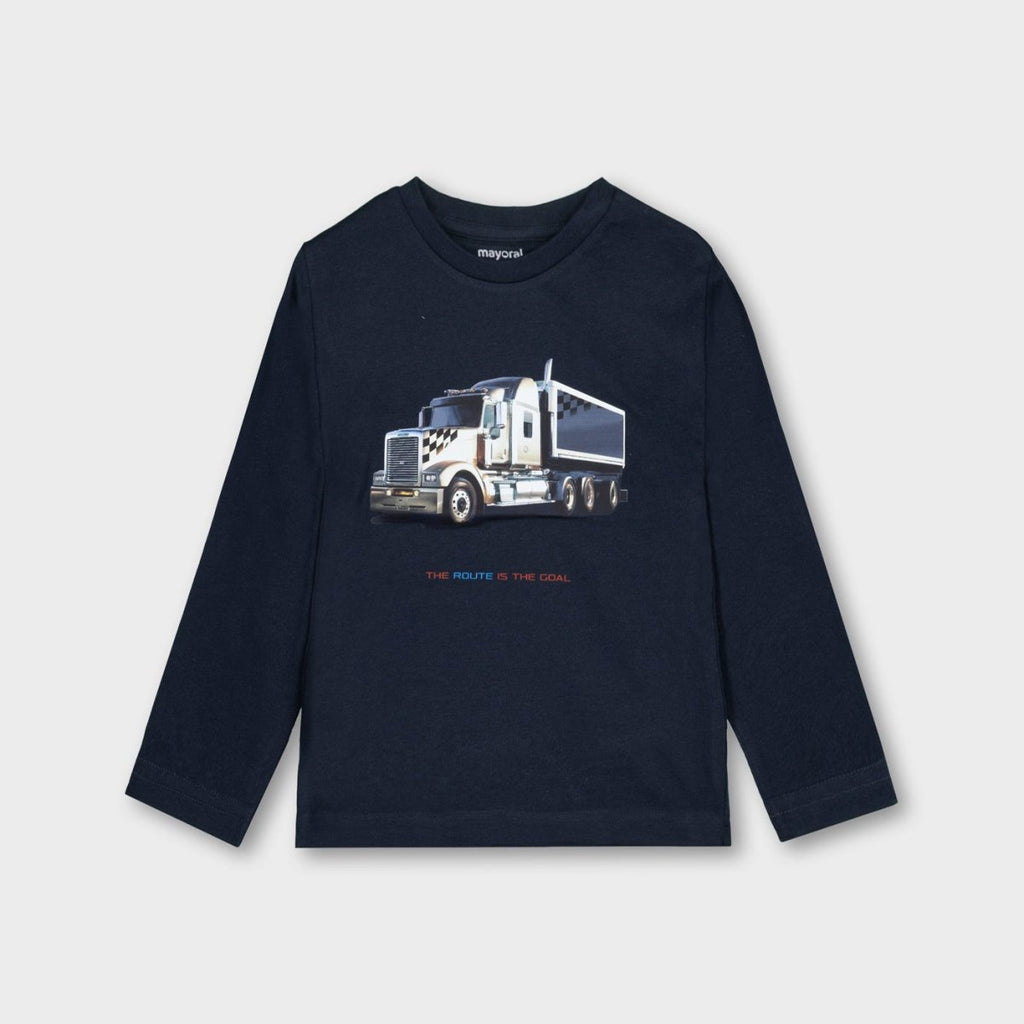 Mayoral Mini Boys Long Sleeve Truck T-Shirt_ 4085 - NorthBoys