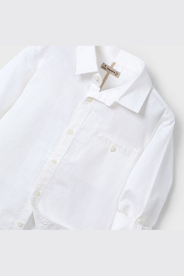 Mayoral Mini Long Sleeve Linen Shirt_ 3121 - NorthBoys