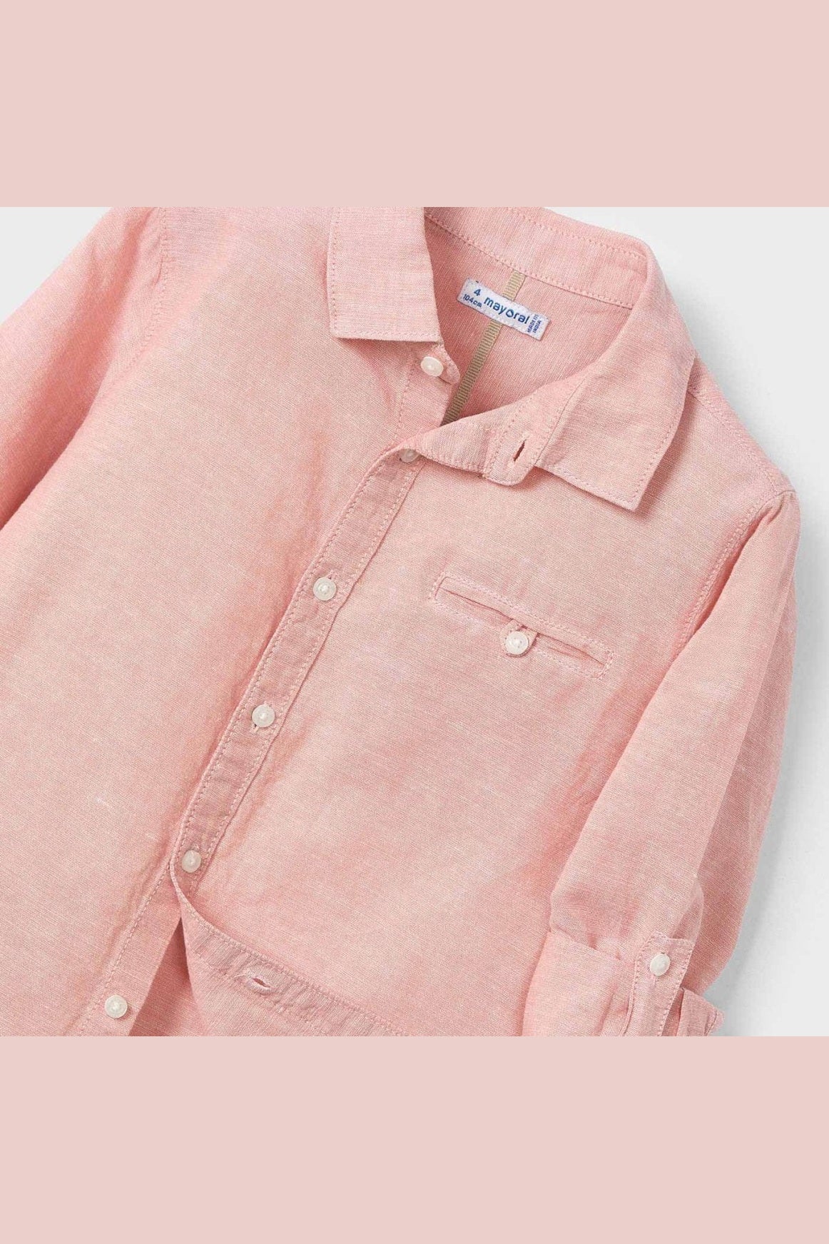 Mayoral Mini Long Sleeve Linen Shirt_ 3121 - NorthBoys