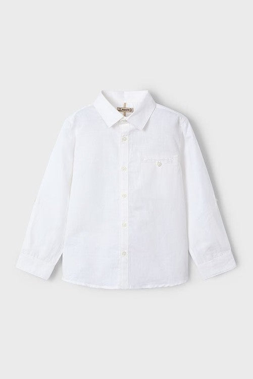 Mayoral Mini Long Sleeve Linen Shirt_ 3121 - NorthBoys