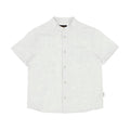 Mayoral Mini Short Sleeve Mandarin Collar Linen Dress Shirt_ 3113 - NorthBoys