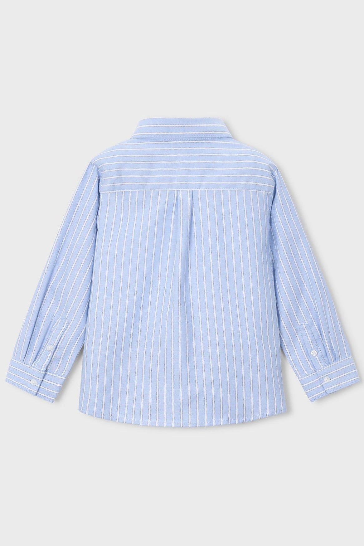 Mayoral Mini Boys Button-up Long Sleeve Shirt blue