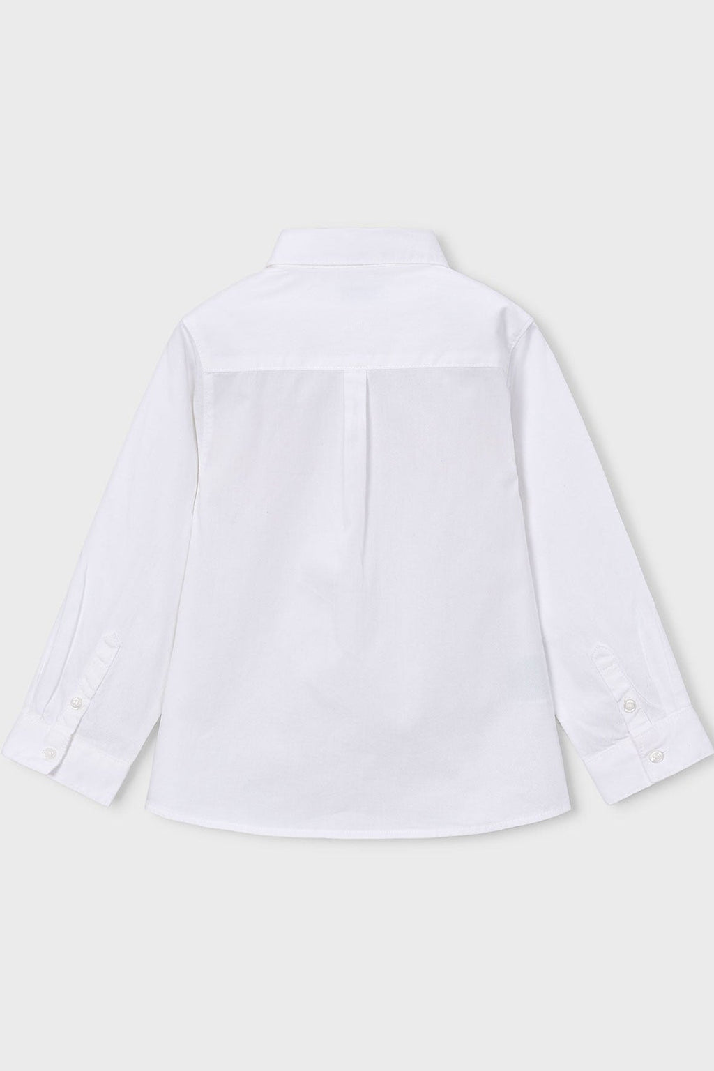 Mayoral Mini Boys Button-up Long Sleeve Shirt white