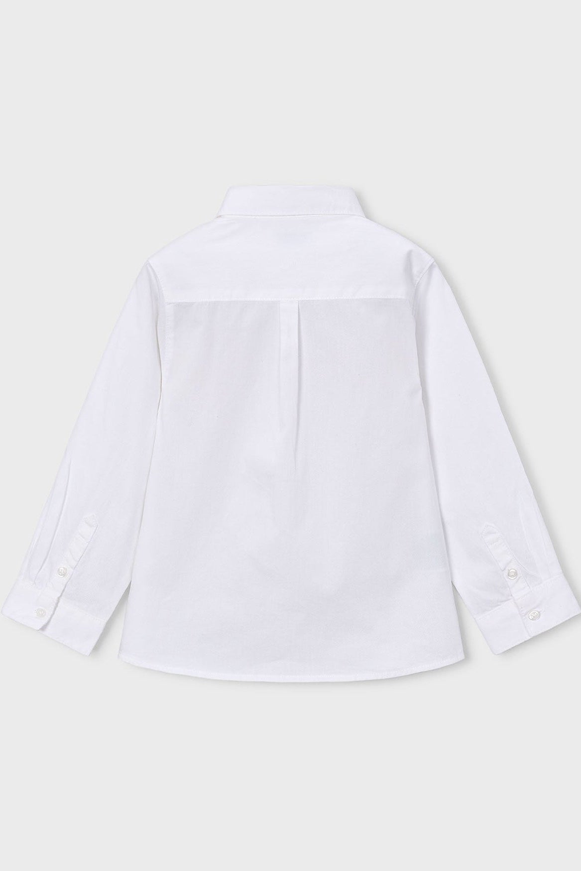 Mayoral Mini Boys Button-up Long Sleeve Shirt white
