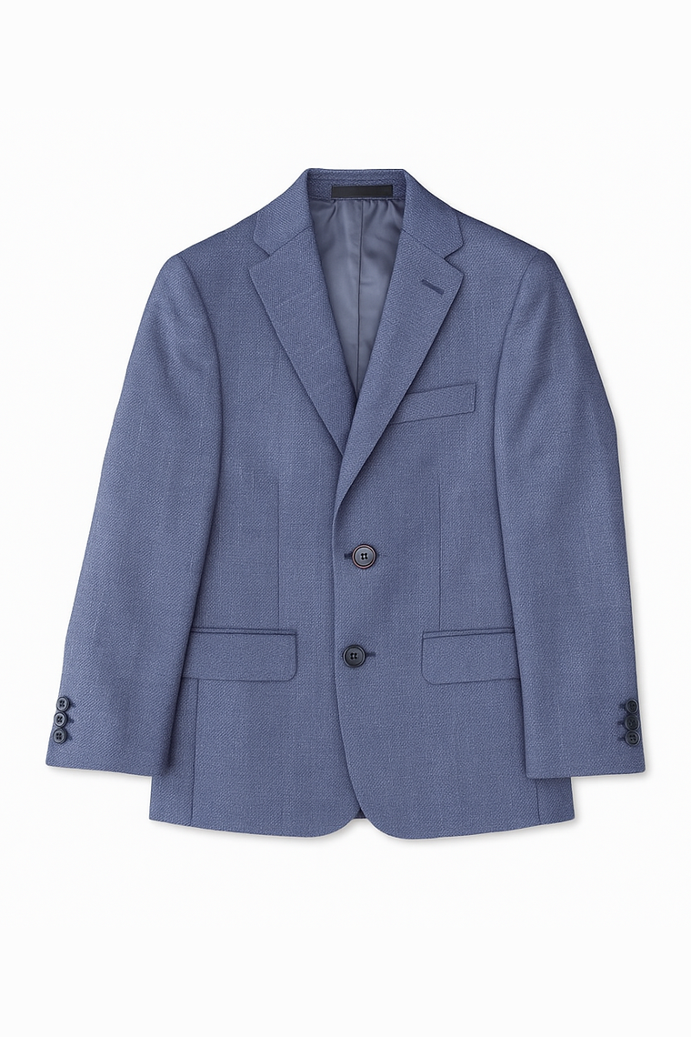 Michael Kors Boys Blue Plain Wool Sports Jacket-NorthBoys