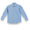 Boys Patterned Blue Dress Shirt - NorthBoys
