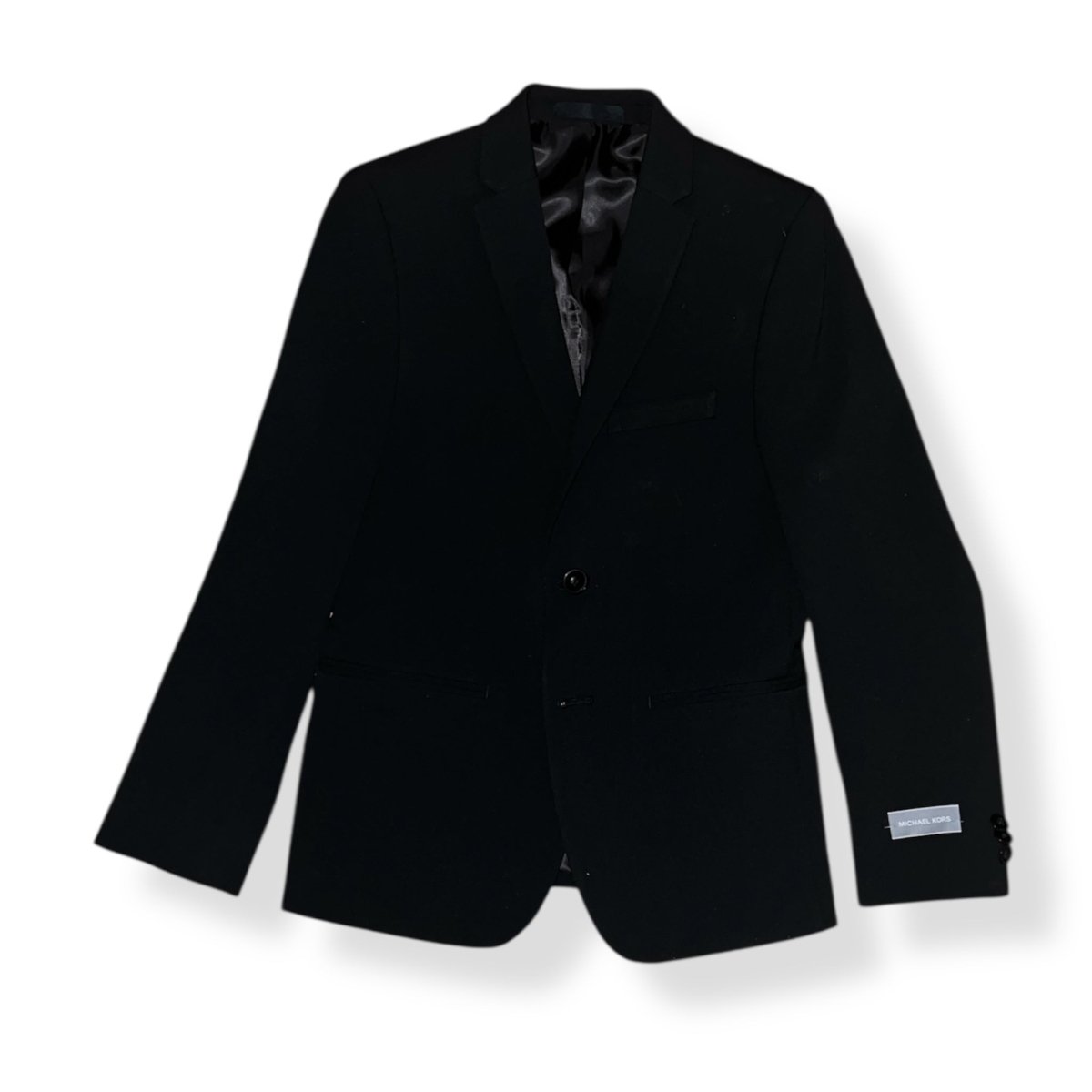 Michael Kors Boys Skinny Black Suit Jacket_ TZ0001-NorthBoys