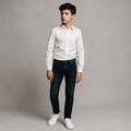 Michael Kors Boys White Cotton Dress Shirt_ Z0000_B