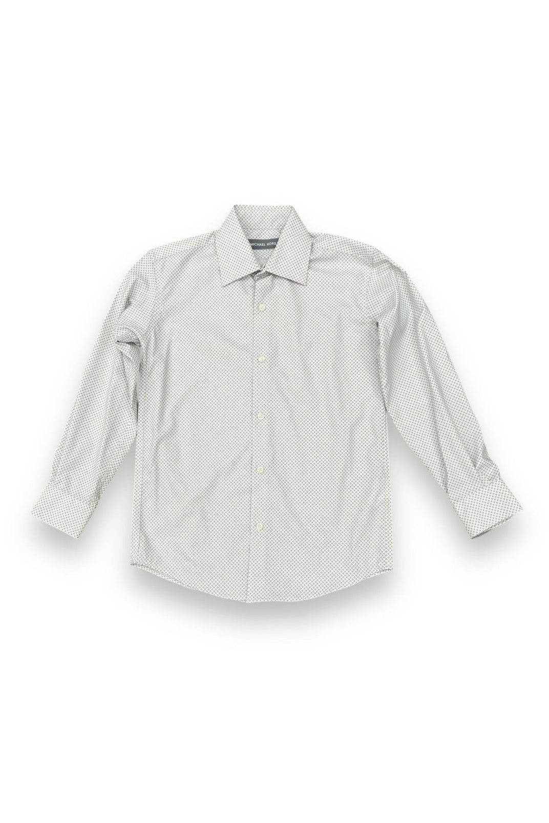 Michael Kors Boys White/Grey Dress Shirt_ Y0033 - NorthBoys