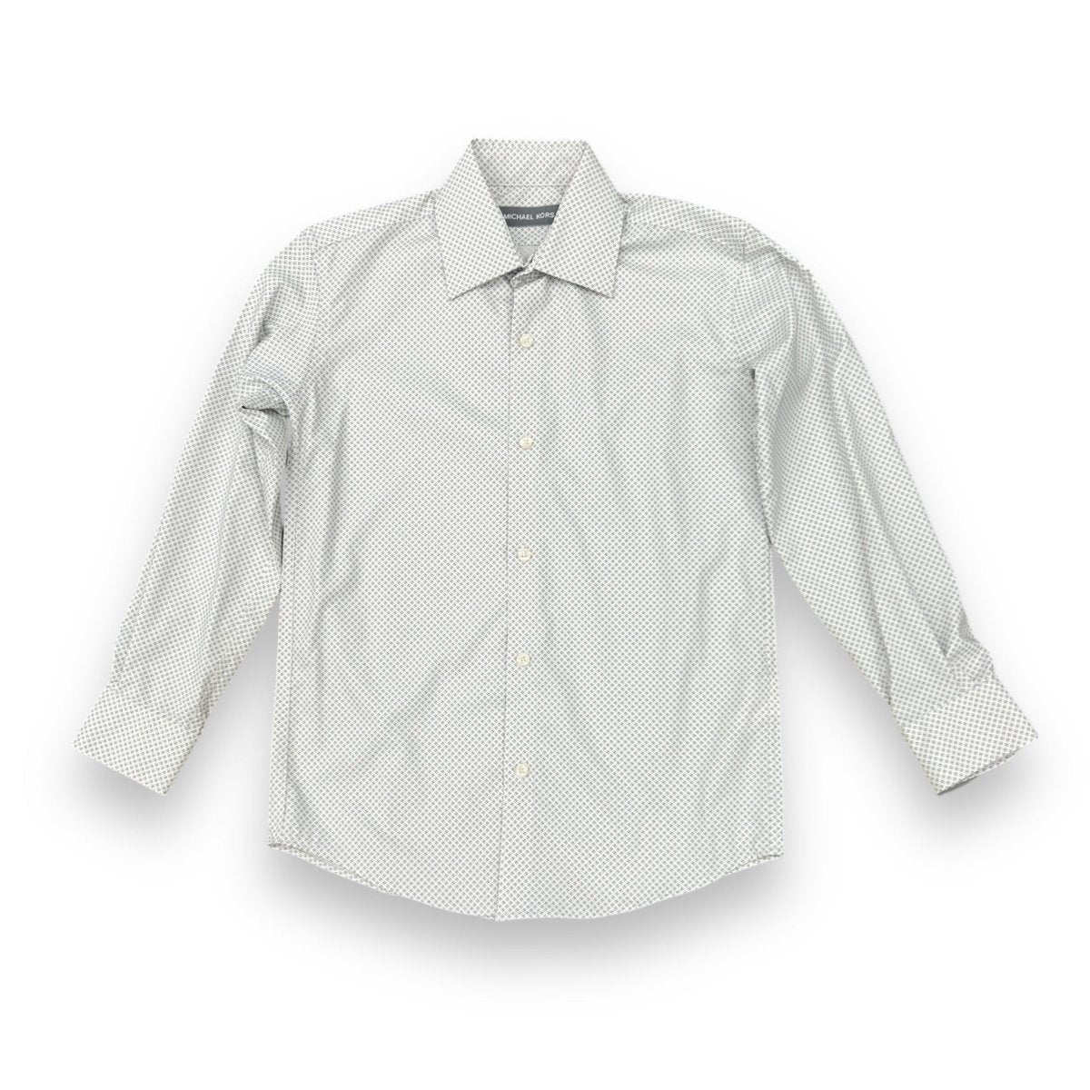 Michael Kors Boys White/Grey Dress Shirt_ Y0033 - NorthBoys