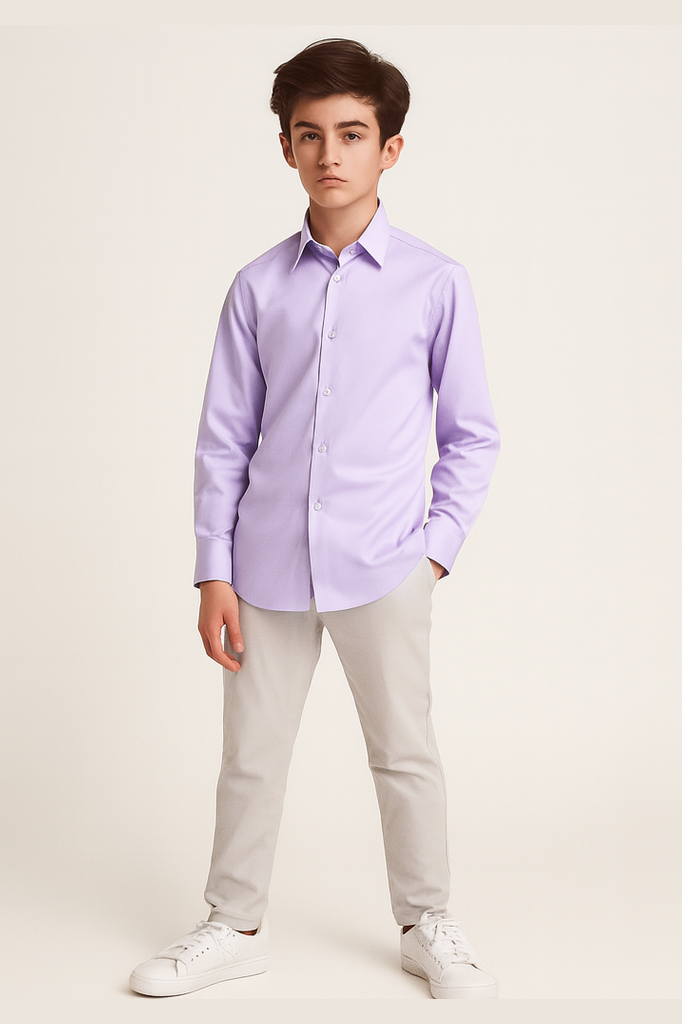 Michael Kors Lavender Dress Shirt_ SJY0067