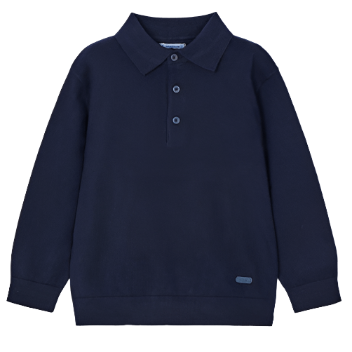 Mini Long Sleeve Knit Polo - NorthBoys