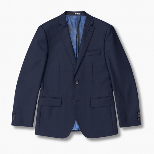 Nice Threads Boys Slim Fit Stretch Navy Suit Jacket-NorthBoys