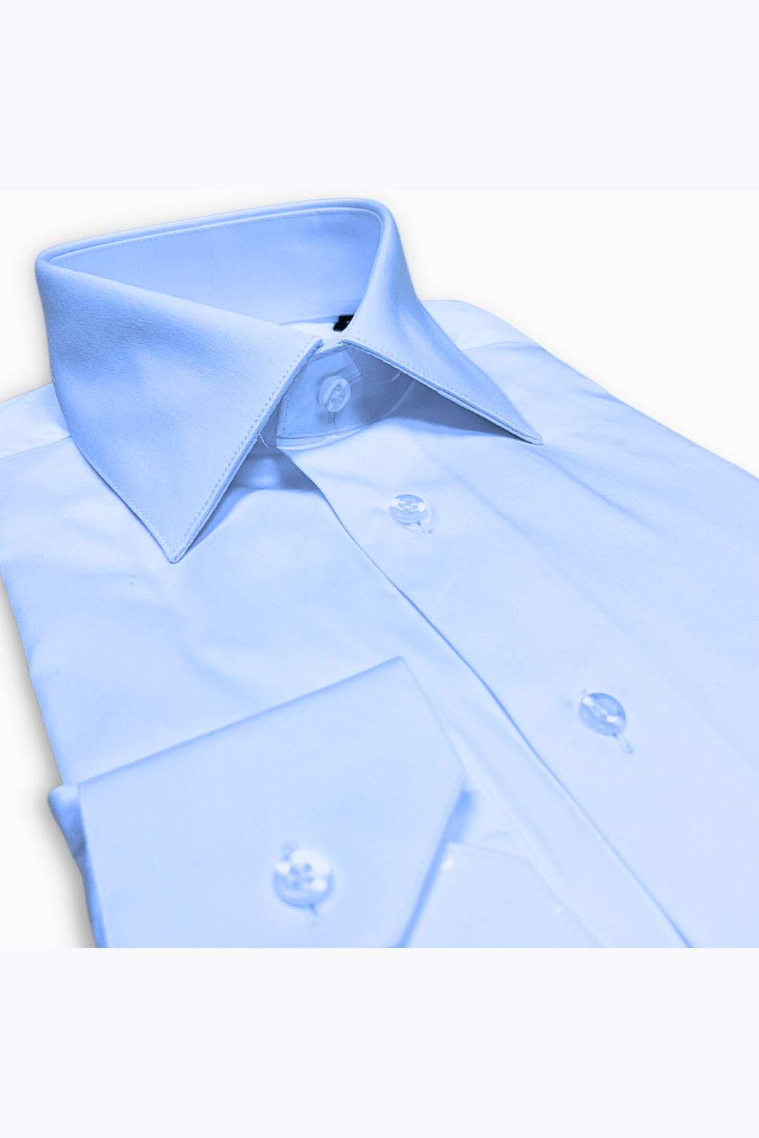 NorthBoys Mens Tailored Fit Light Blue Premium Cotton Dress Shirt - NorthBoys