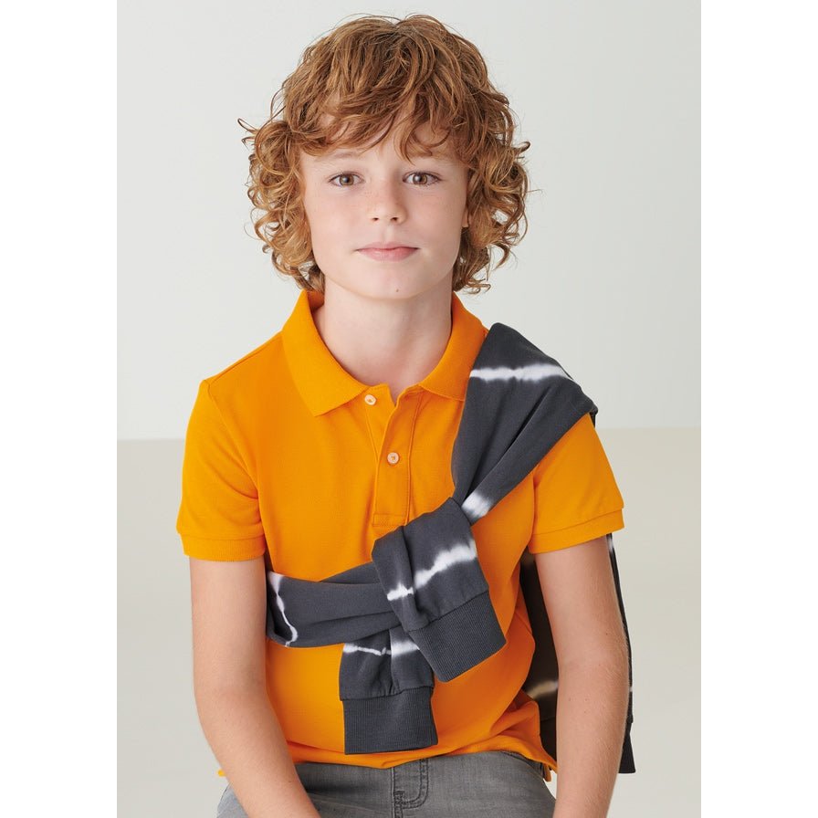 Nukutavake Basic Short Sleeve Orange Polo_890 - NorthBoys