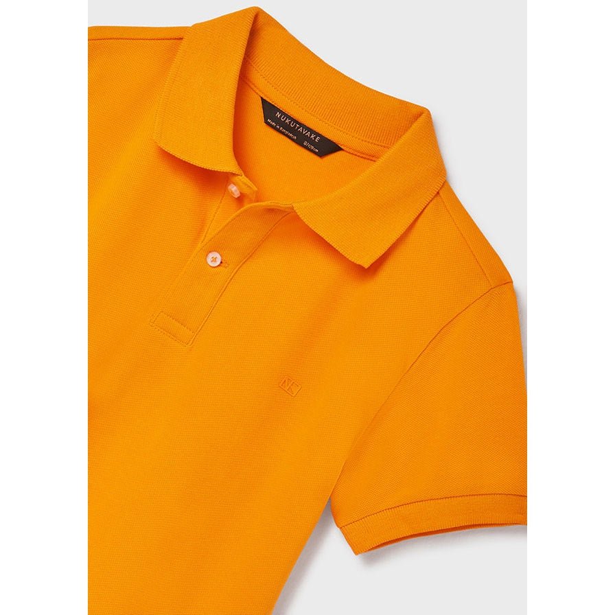 Nukutavake Basic Short Sleeve Orange Polo_890 - NorthBoys