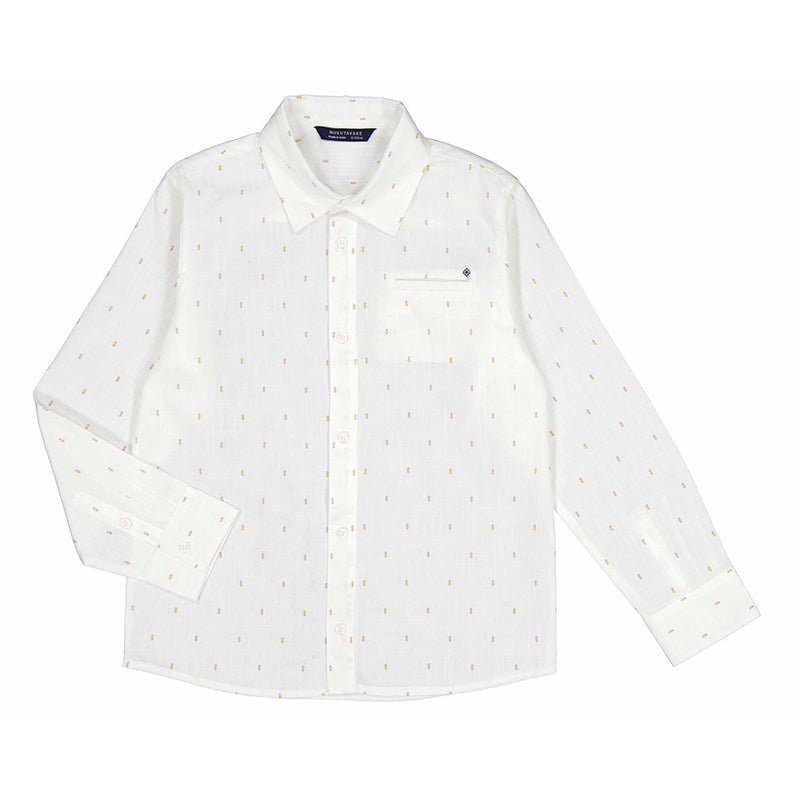 Nukutavake Boys White Long Short Sleeve Dress Shirt_ 6123 - 32 - NorthBoys