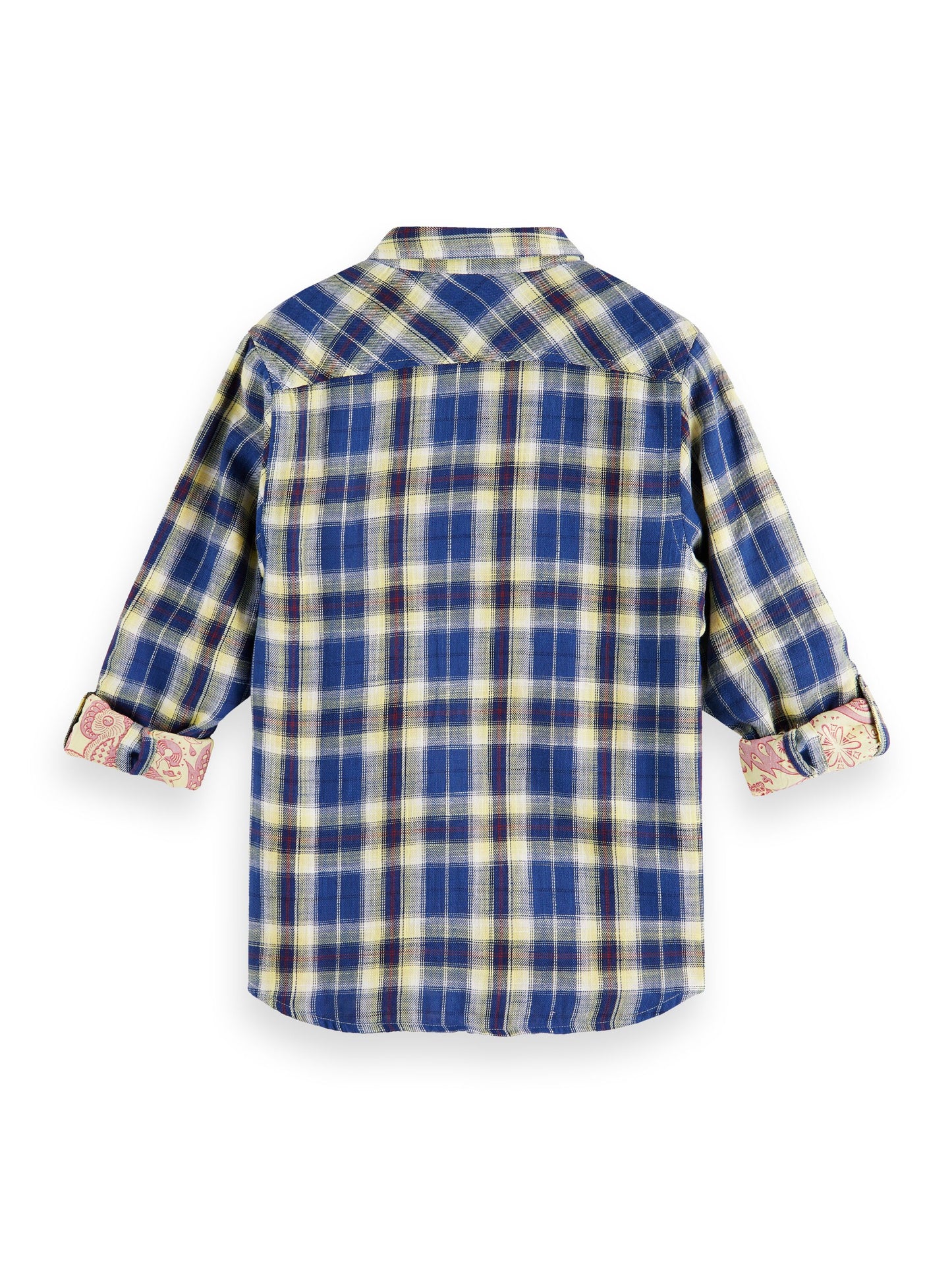 Scotch & Soda Boys Yellow/Blue Check Shirt_173655-6096