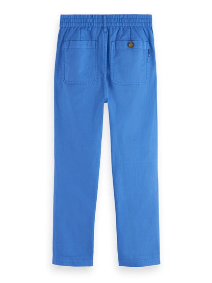 Scotch & Soda Boys Blue Loose-Tapered Fit Cotton Pants_ 177572