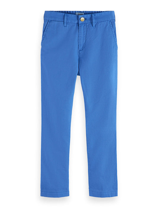 Scotch & Soda Boys Blue Loose-Tapered Fit Cotton Pants_ 177572