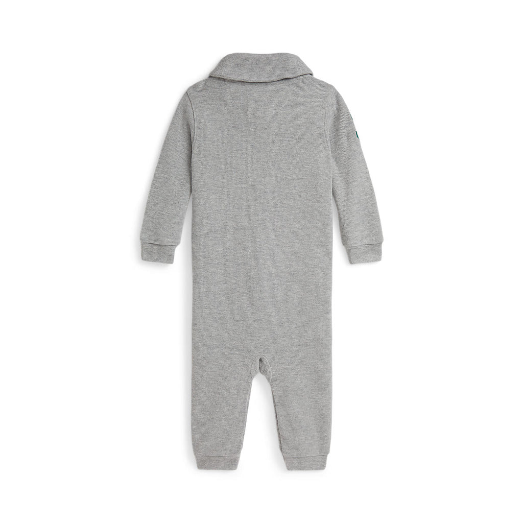 Ralph Lauren Baby Boys Estate-Rib Cotton Shawl Coverall