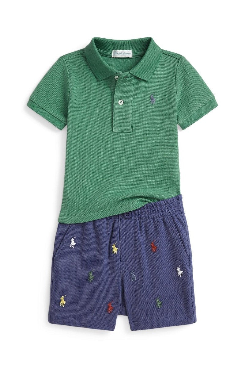 Polo Ralph Lauren Baby Mesh Polo Shirt & Shorts Set - NorthBoys
