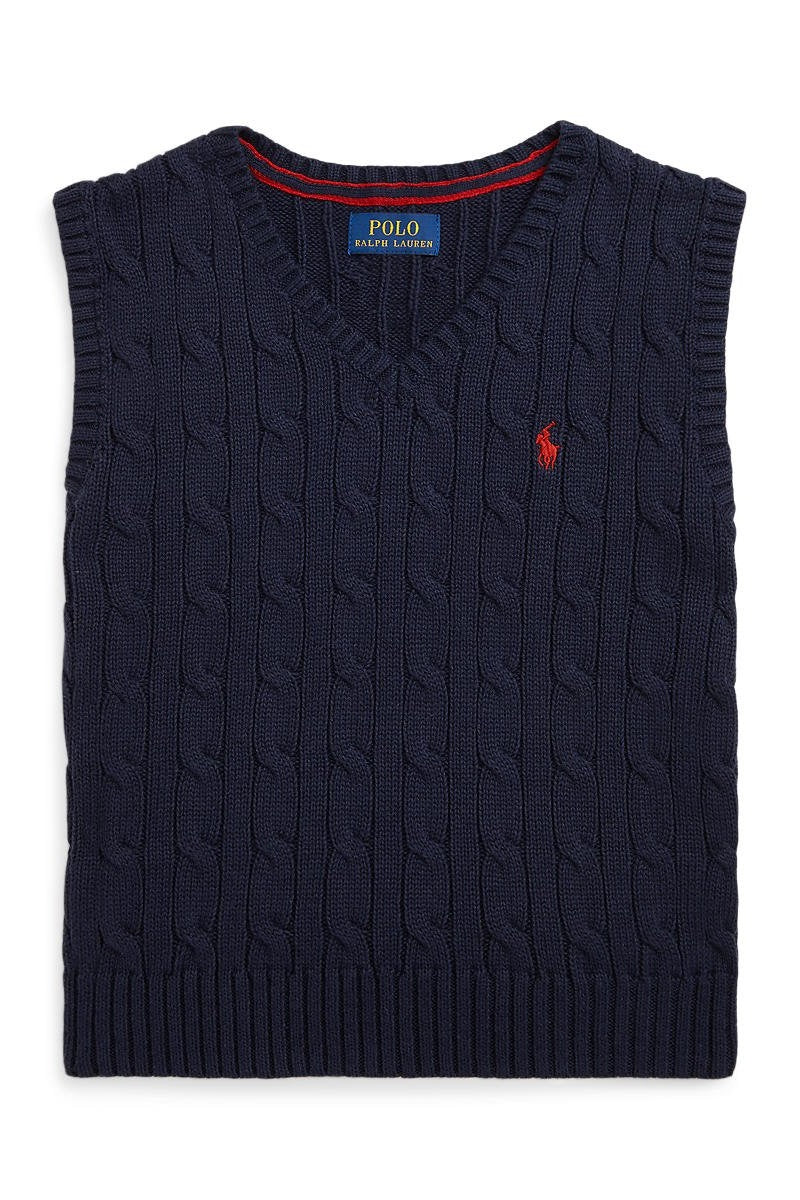 Polo Ralph Lauren Little Boys Cable Knit Cotton Vest - NorthBoys