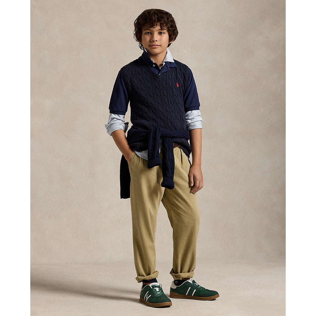 Polo Ralph Lauren Boys Cable Knit Cotton Vest - NorthBoys