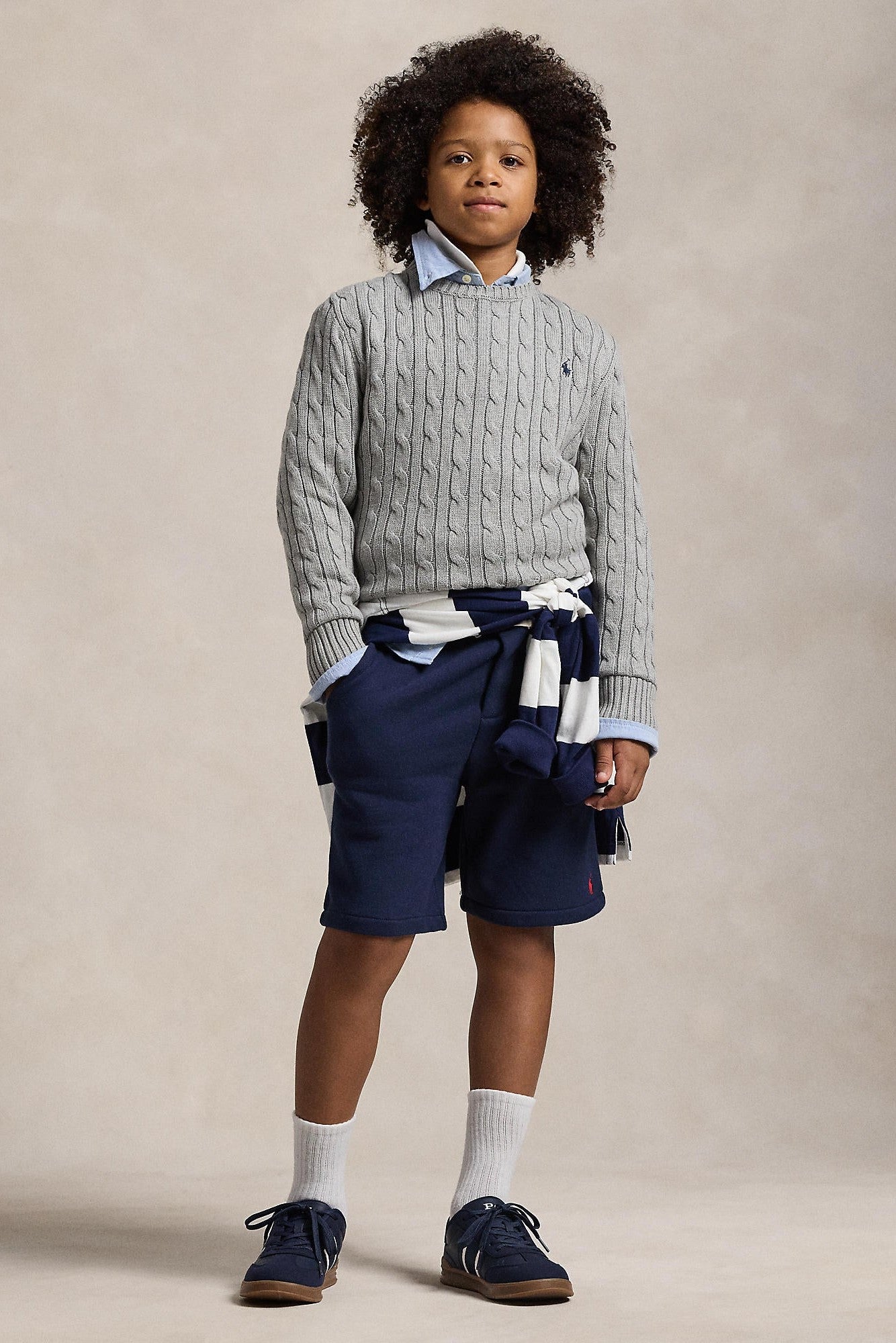 Polo Ralph Lauren Boys Combed Cotton Cable Knit Sweater