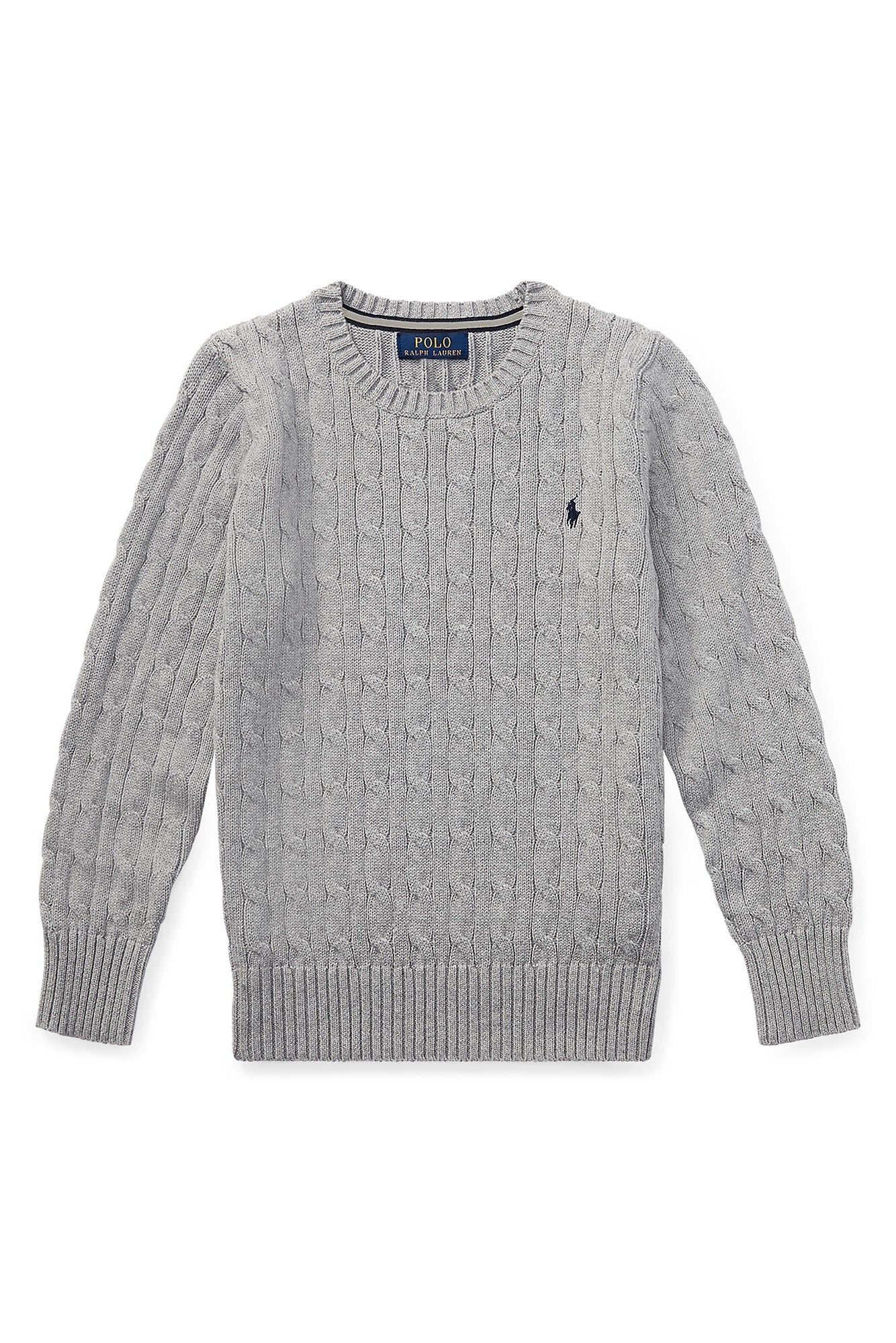 Polo Ralph Lauren Boys Combed Cotton Cable Knit Sweater