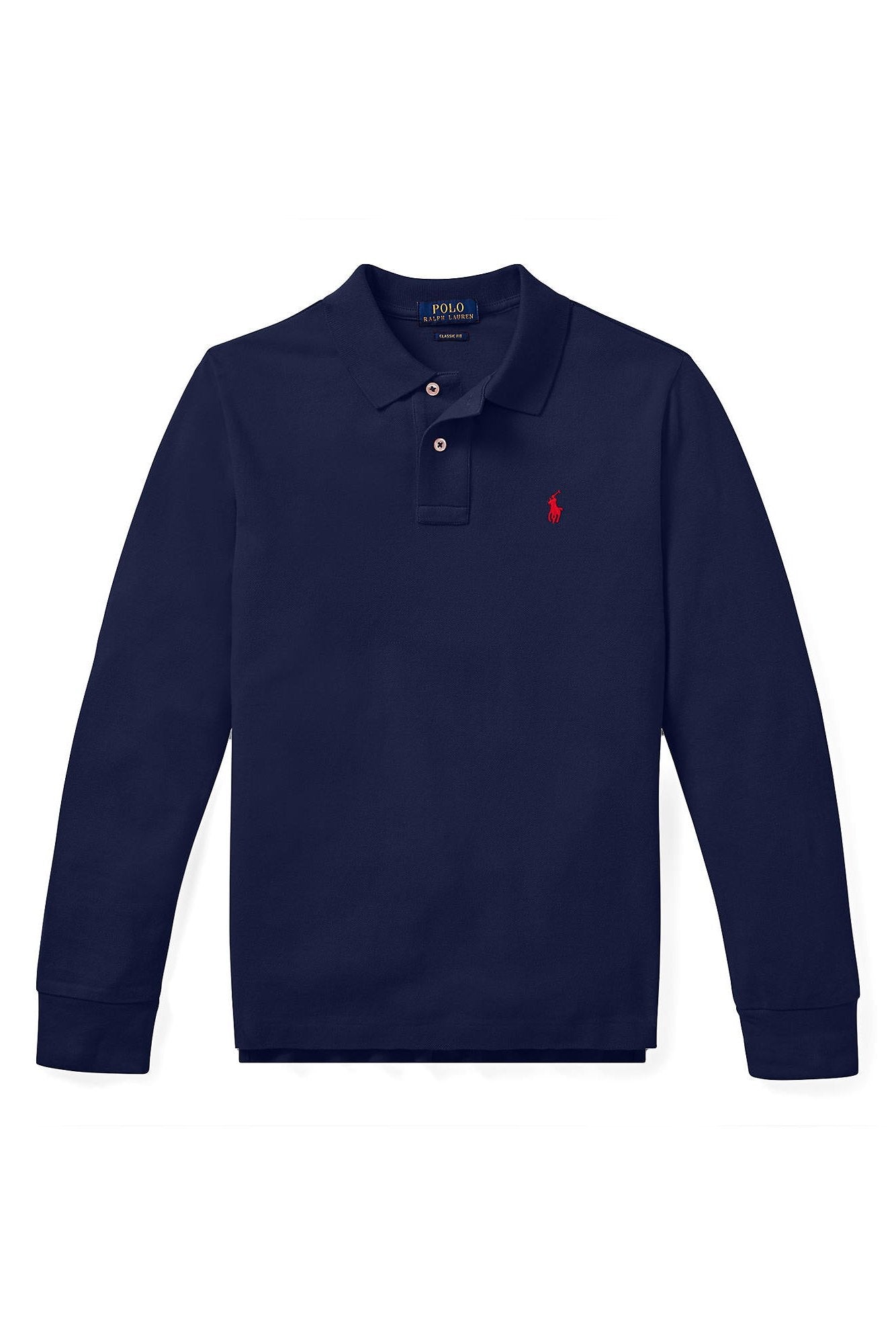 Ralph Lauren Boys Long Sleeve Mesh Polo