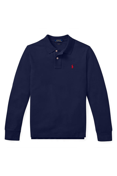 Ralph Lauren Boys Long Sleeve Mesh Polo