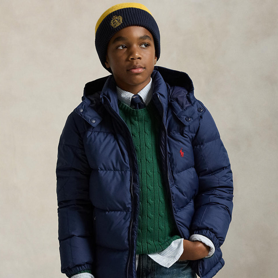Ralph Lauren Boys Ripstop Down Hooded Jacket